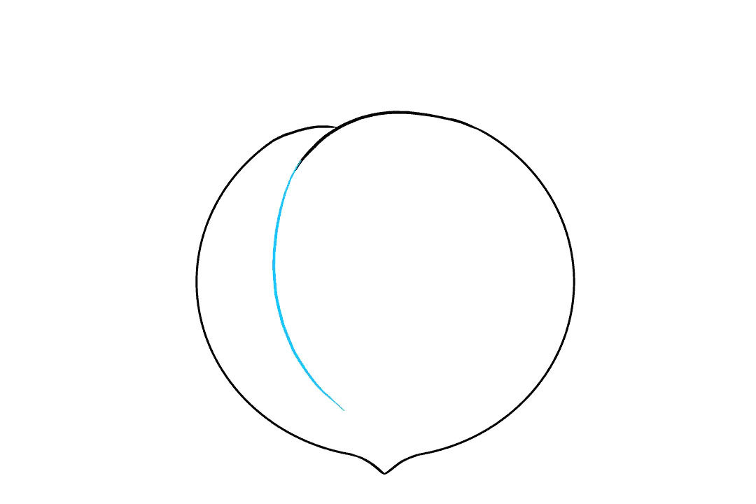 如何画桃子简笔画
