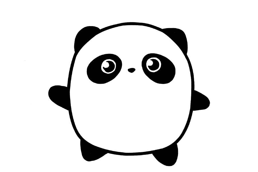冰墩墩简笔画教程大全