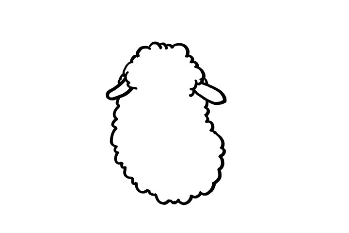 关于羊驼简笔画步骤