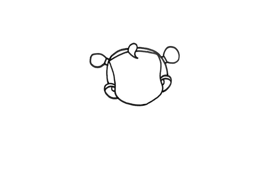 一步一步学画哪吒简笔画