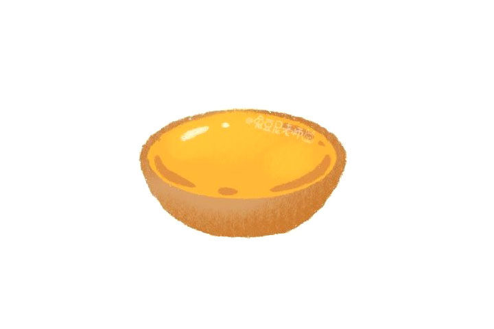 可爱蛋挞怎么画