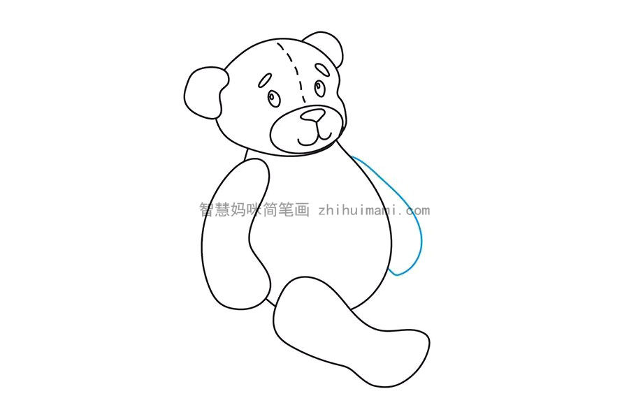 玩具熊怎么画