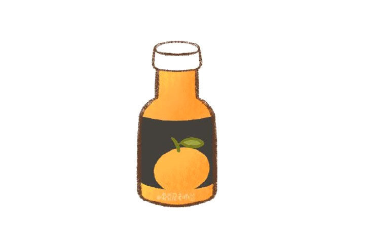 一瓶橙汁怎么画