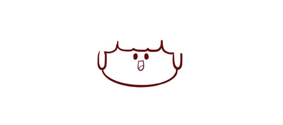小红帽简笔画画法步骤