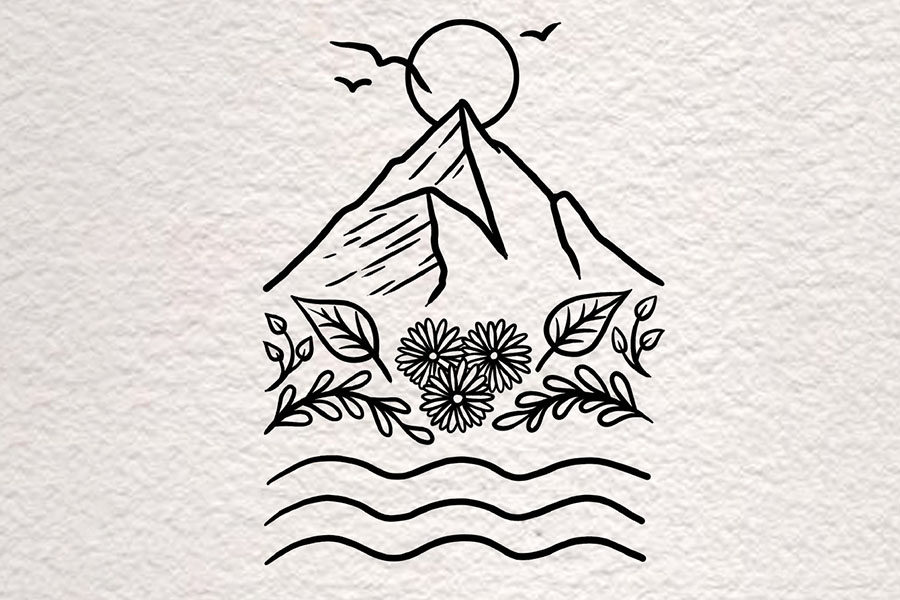 简单又漂亮的风景插画画法步骤