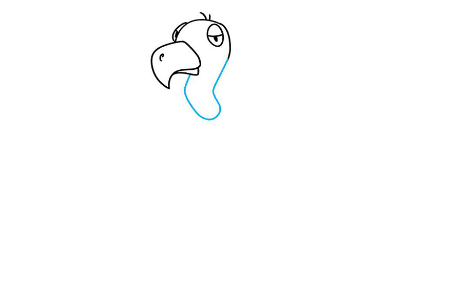 如何画秃鹫