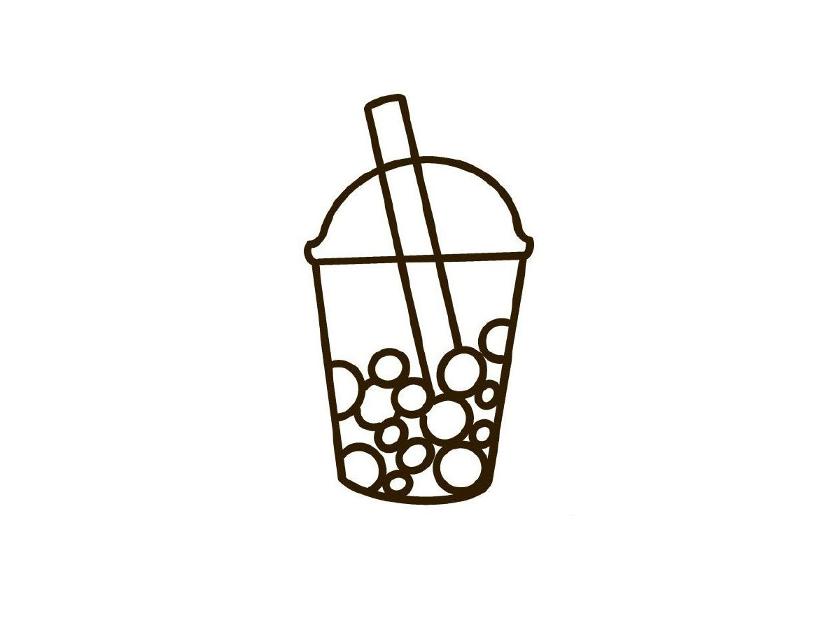 可爱的奶茶简笔画画法步骤