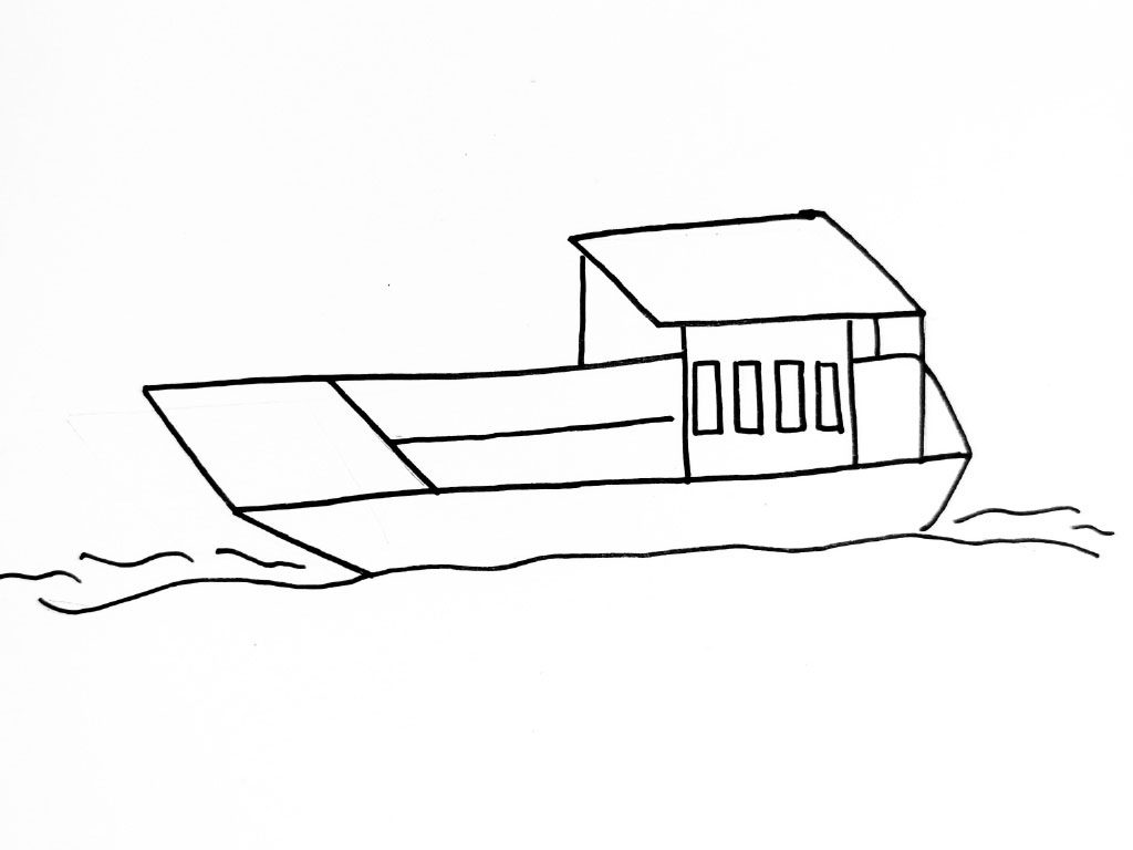 海上各种船的简笔画大全