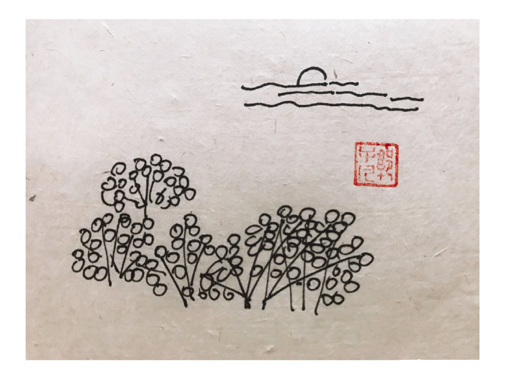 一组春天风景简笔画图片