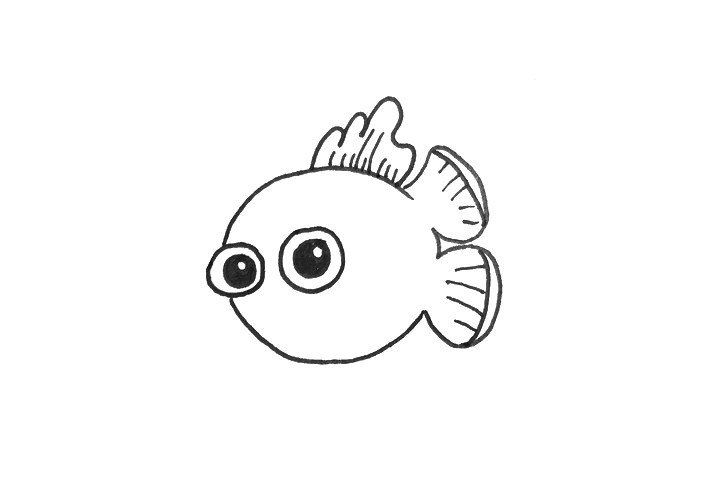 小丑鱼怎么画简单好画