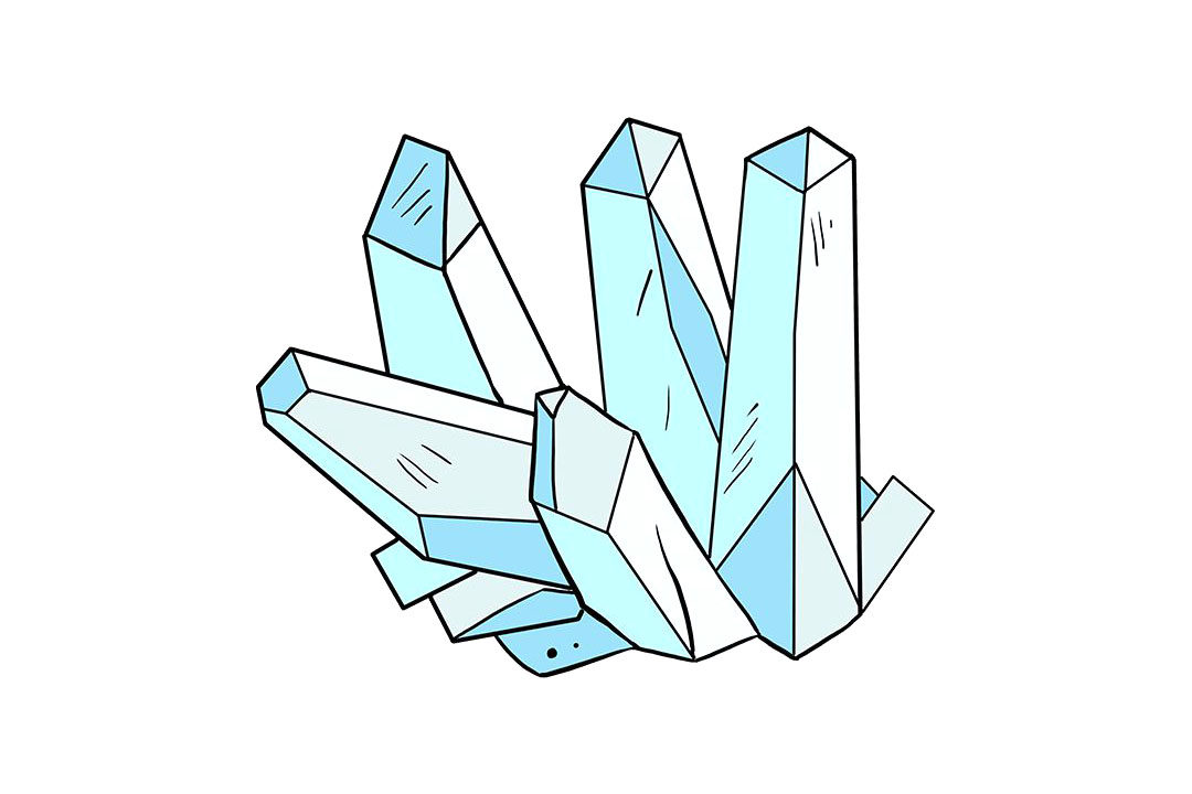 水晶怎么画