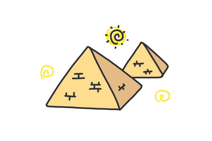 怎么画金字塔简单又可爱
