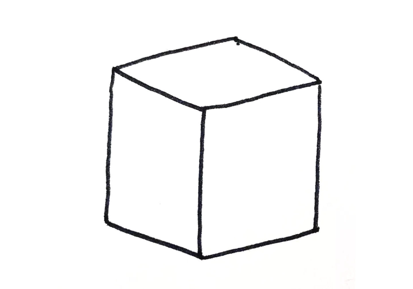 魔方简笔画怎么画
