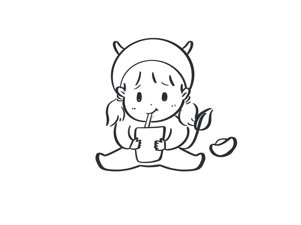 牛年发财简笔画