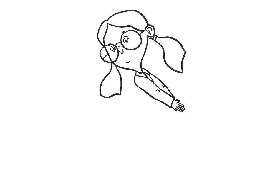 洗手的小女孩怎么画