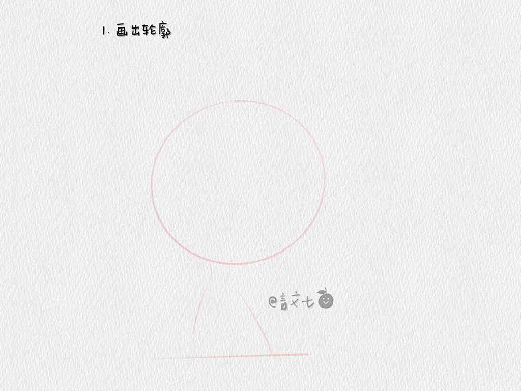 戴眼镜的小女孩侧面简笔画步骤