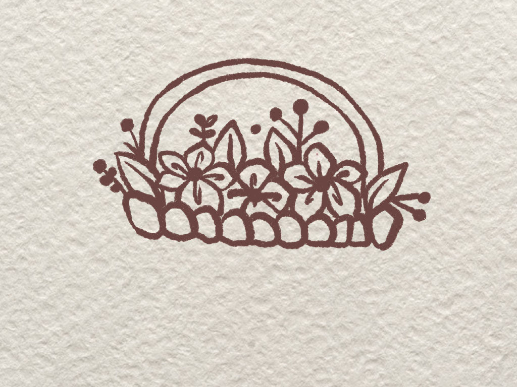 一篮鲜花简笔画画法步骤