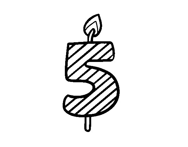 生日蜡烛简笔画图片