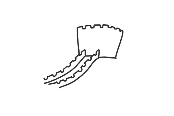 世界著名建筑长城的画法简单易学