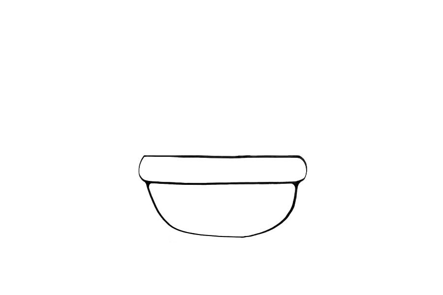 画漂亮的糖果盆栽简笔画