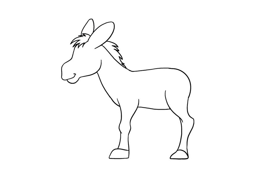 如何画驴子