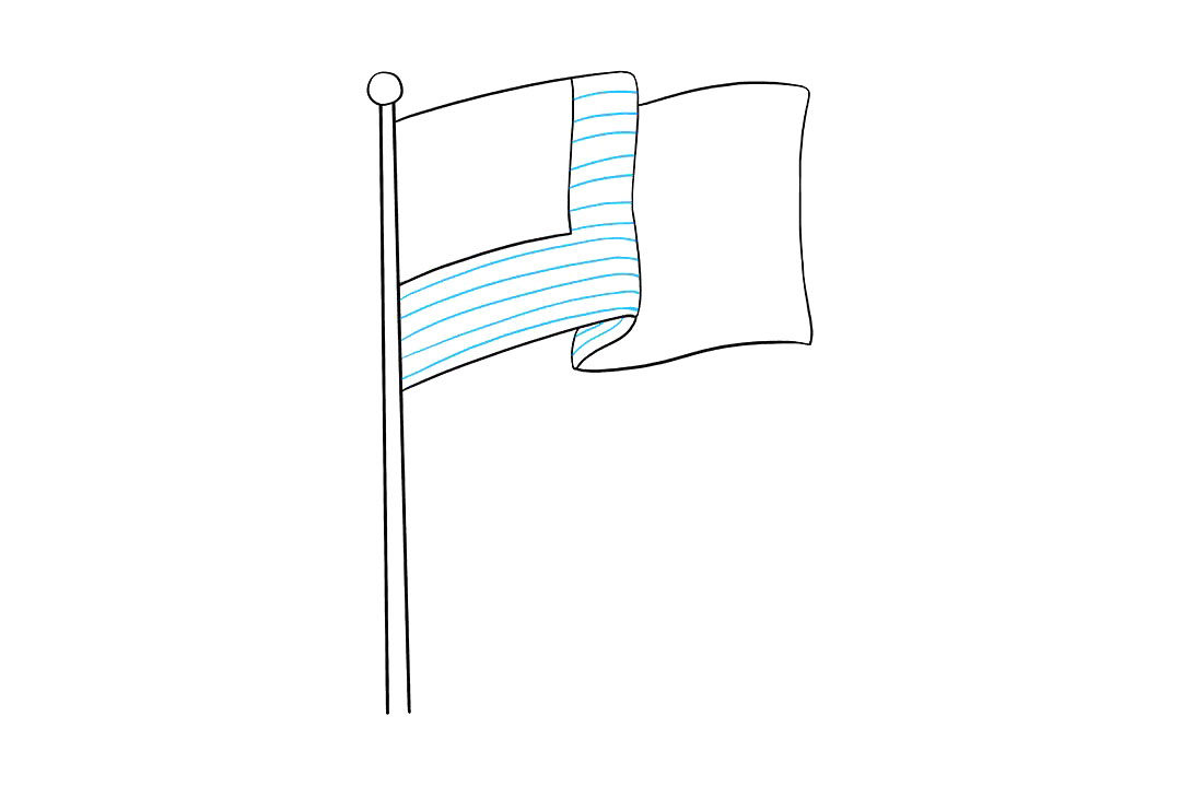 美国国旗怎么画
