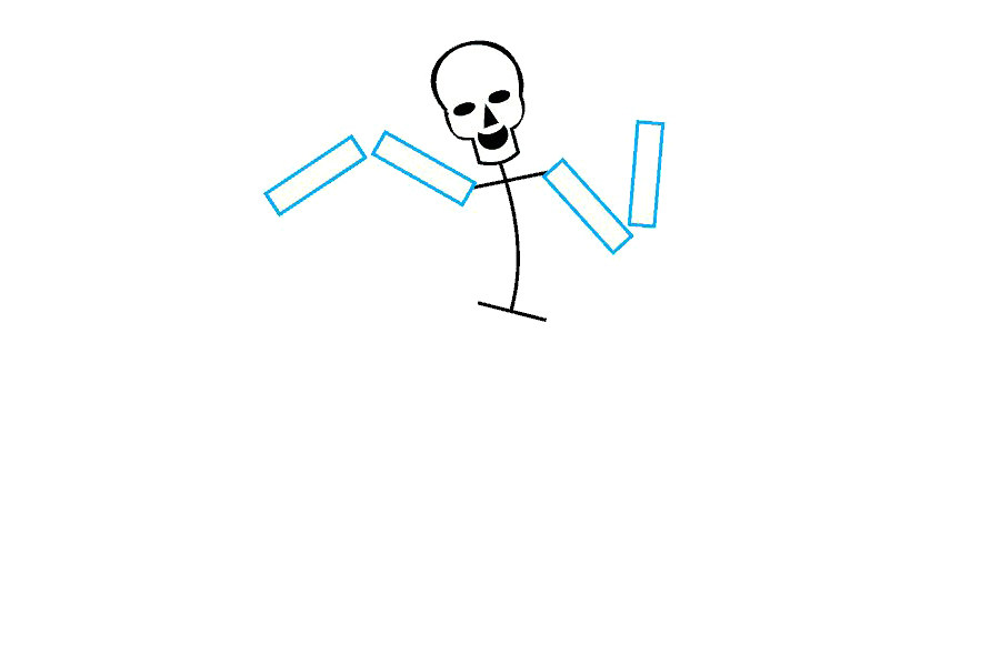 如何画骷髅架
