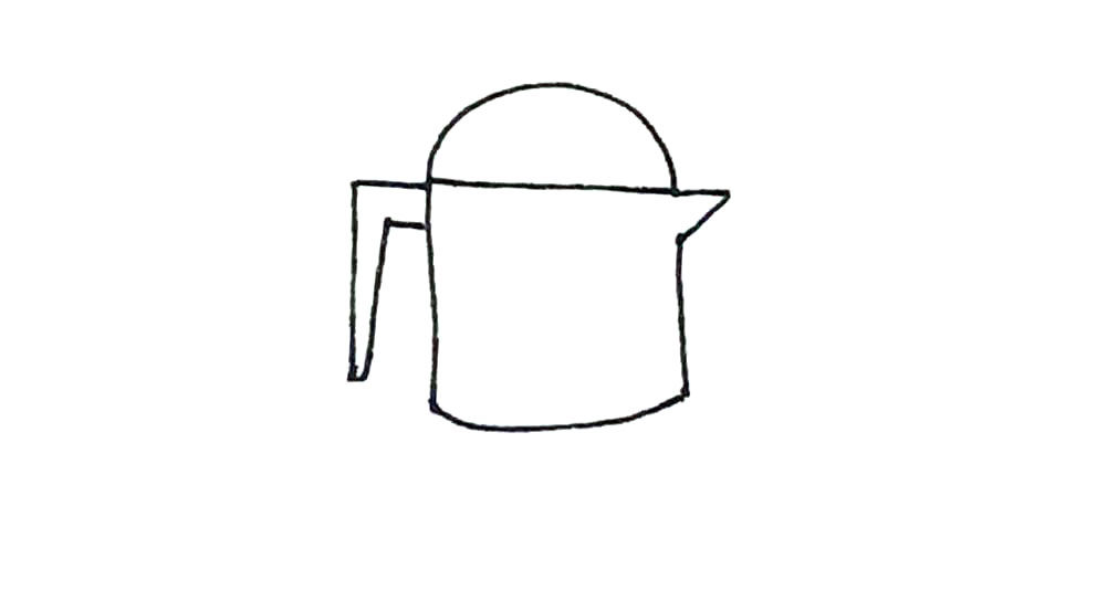 油壶简笔画步骤详解