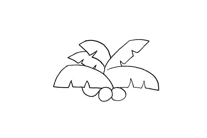 椰子树简笔画画法教程
