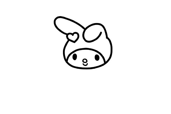 美乐蒂简笔画画法