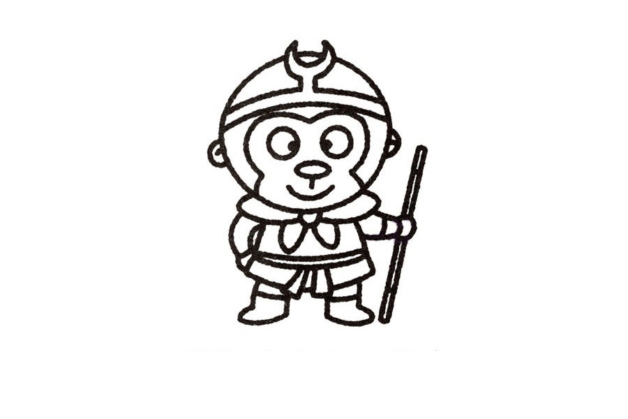 孙悟空简笔画怎么画