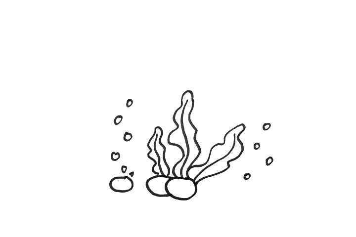 简单的海底世界怎么画