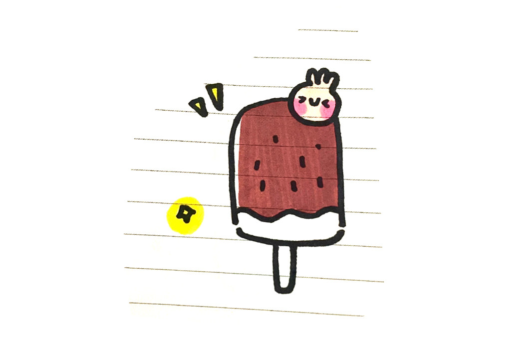 夏天的可可爱爱简笔画