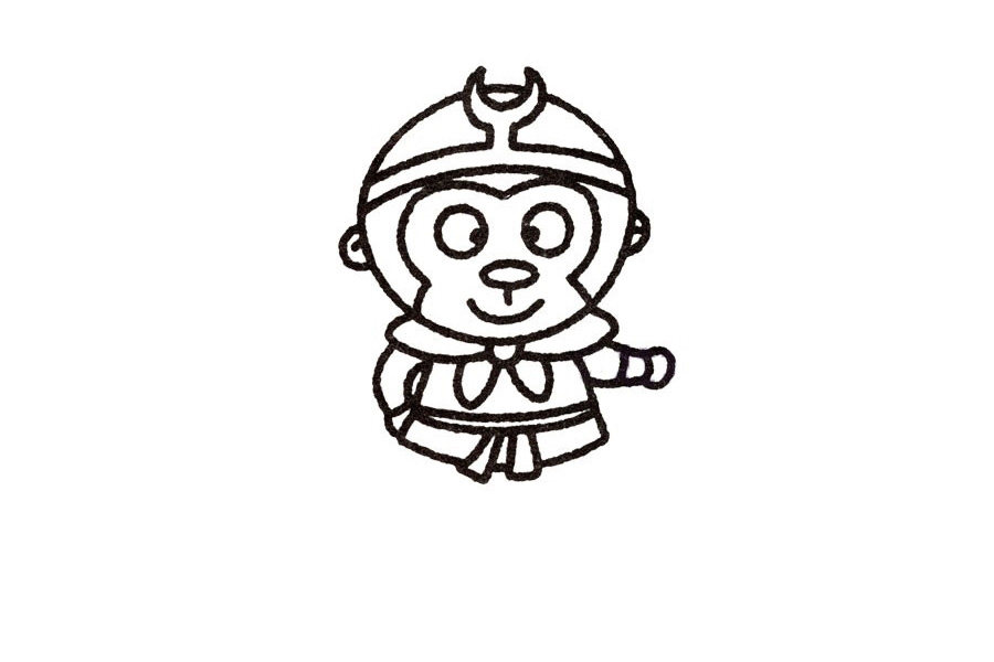 孙悟空简笔画怎么画