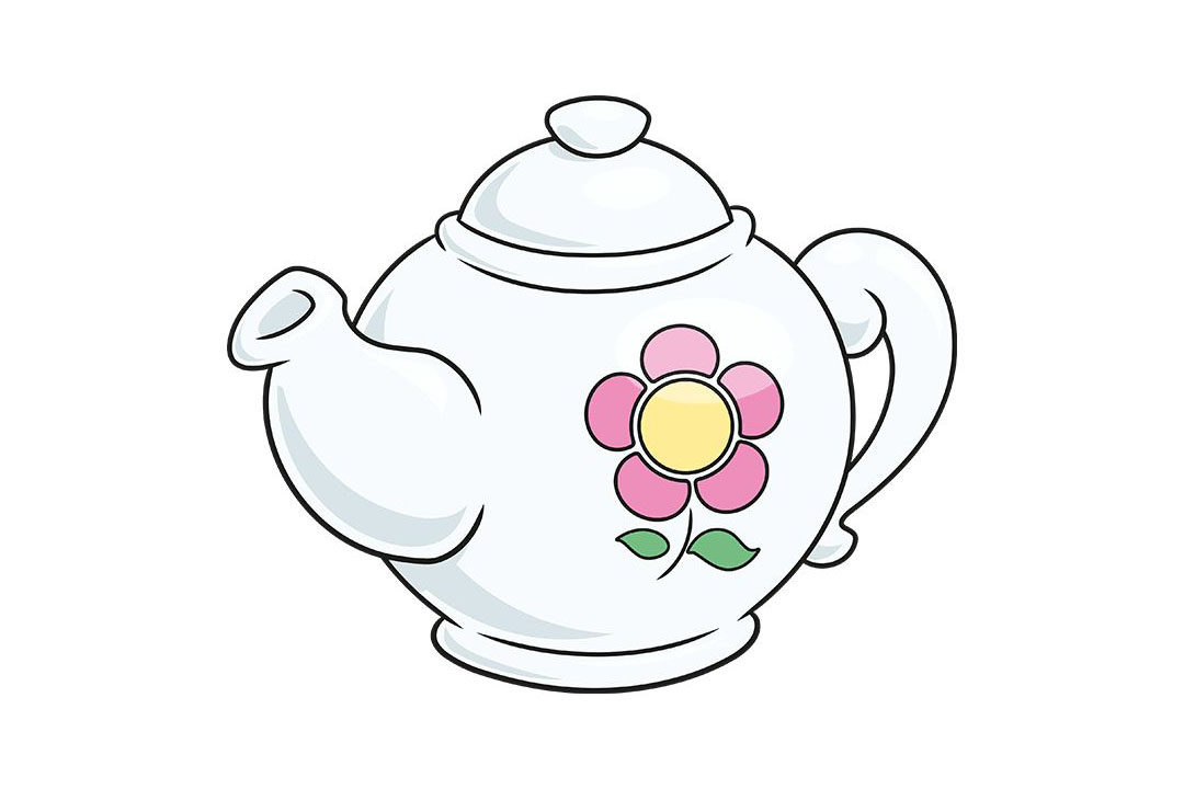 茶壶怎么画