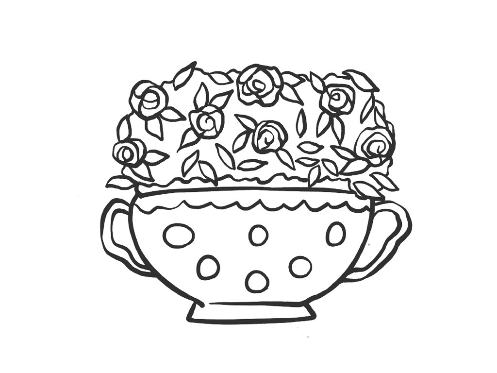 茂盛的盆栽简笔画图片