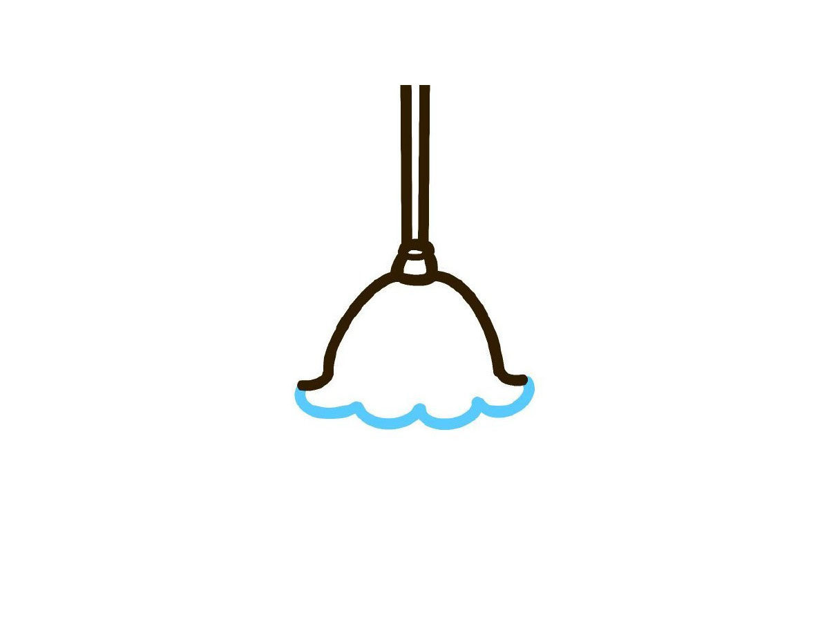 吊灯简笔画画法教程