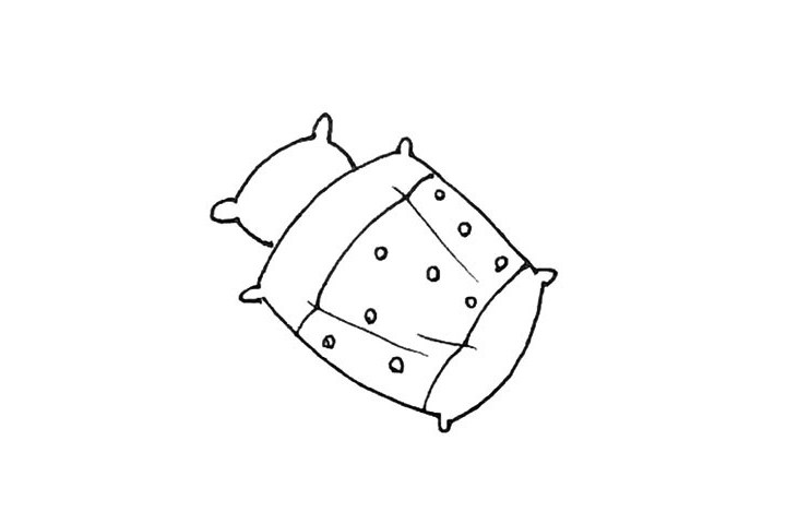 被窝简笔画教程