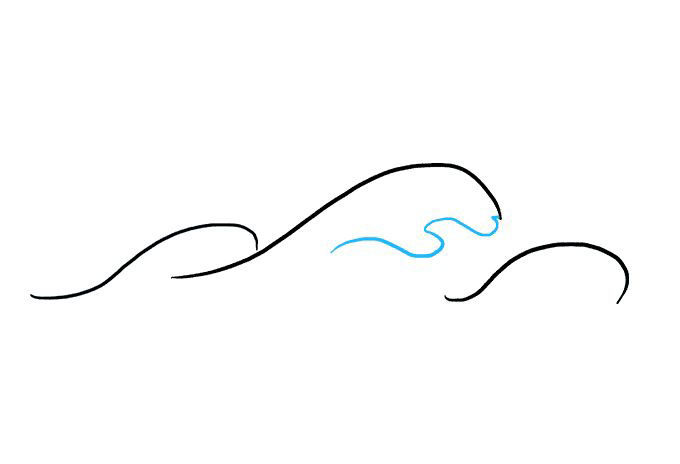 海浪怎么画