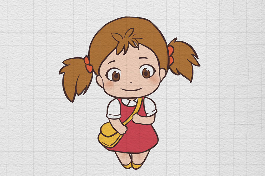 可爱小女孩简笔画画法步骤