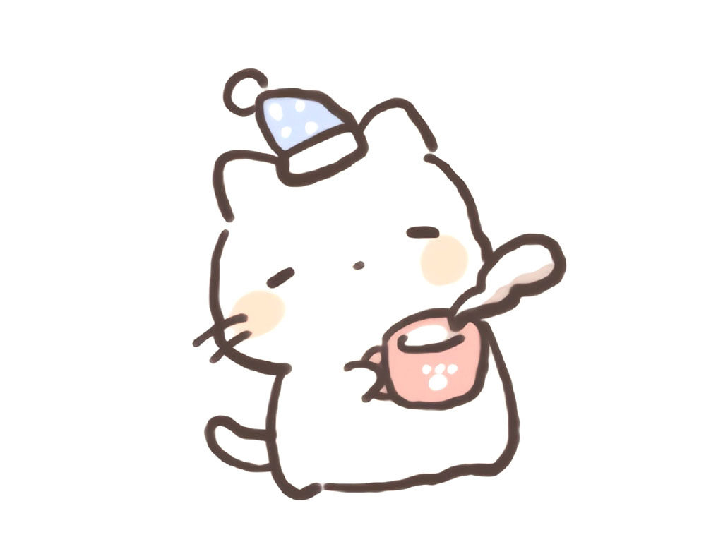 可爱的小猫简笔画图片