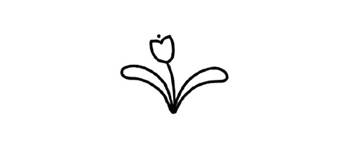 君子兰简笔画教程
