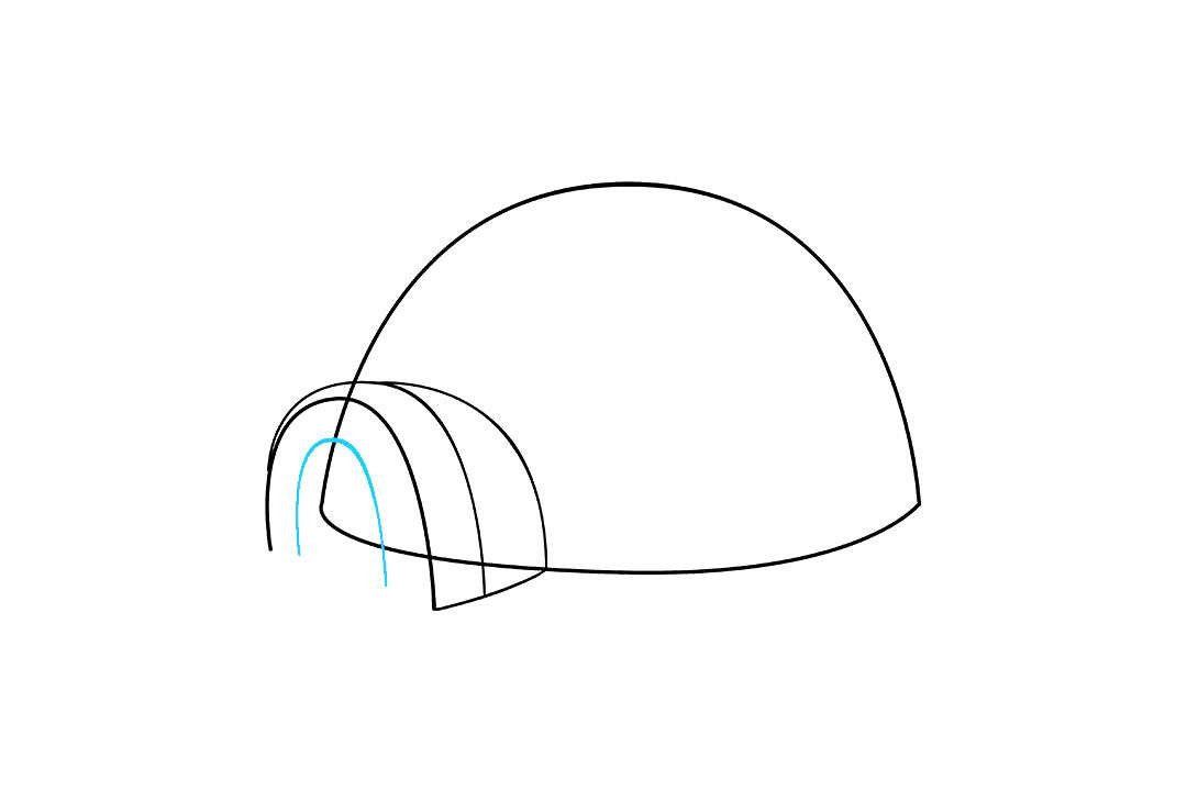 爱斯基摩人的冰屋怎么画