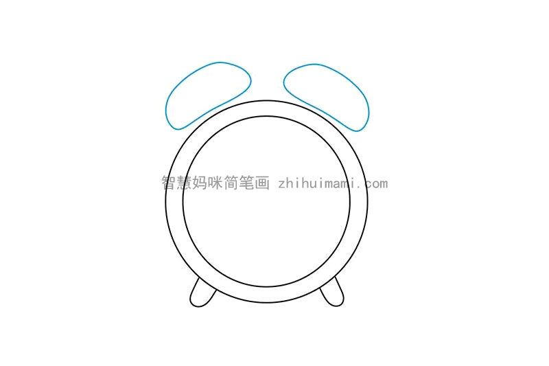 简单的闹钟怎么画