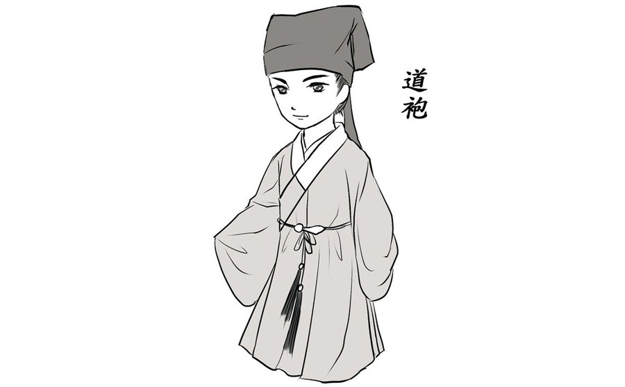 各种古代男士汉服的画法