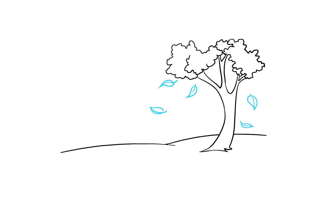 秋天风景手绘教程