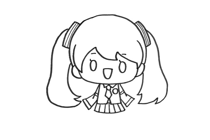 可爱的初音未来怎么画