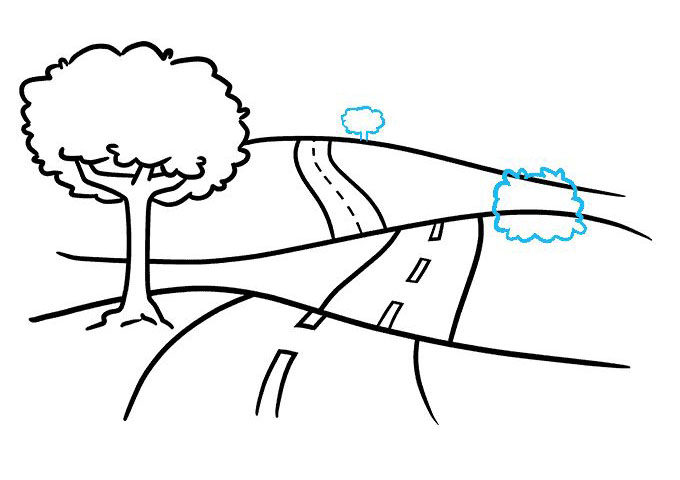 波浪公路怎么画