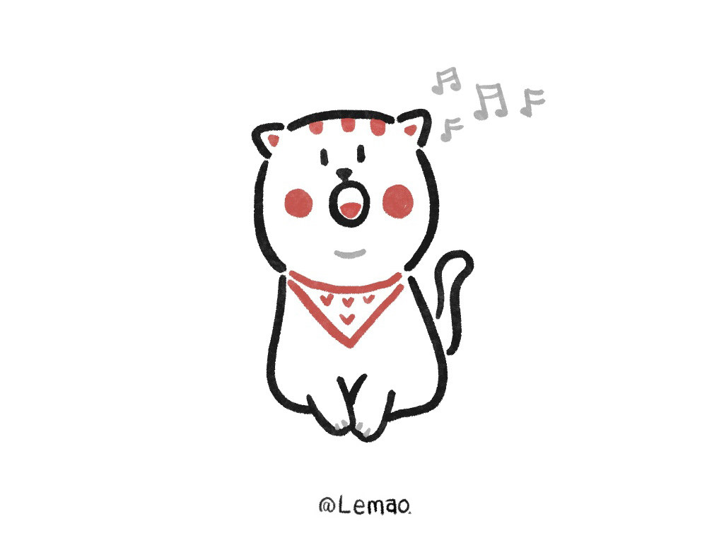 简单可爱的小猫简笔画步骤
