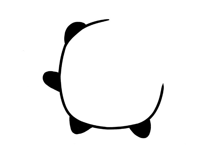 冰墩墩简笔画教程大全